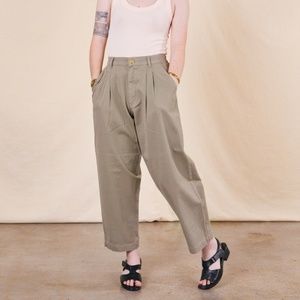Big Bud Press PETITE TROUSERS - KHAKI GREY XXS Petite